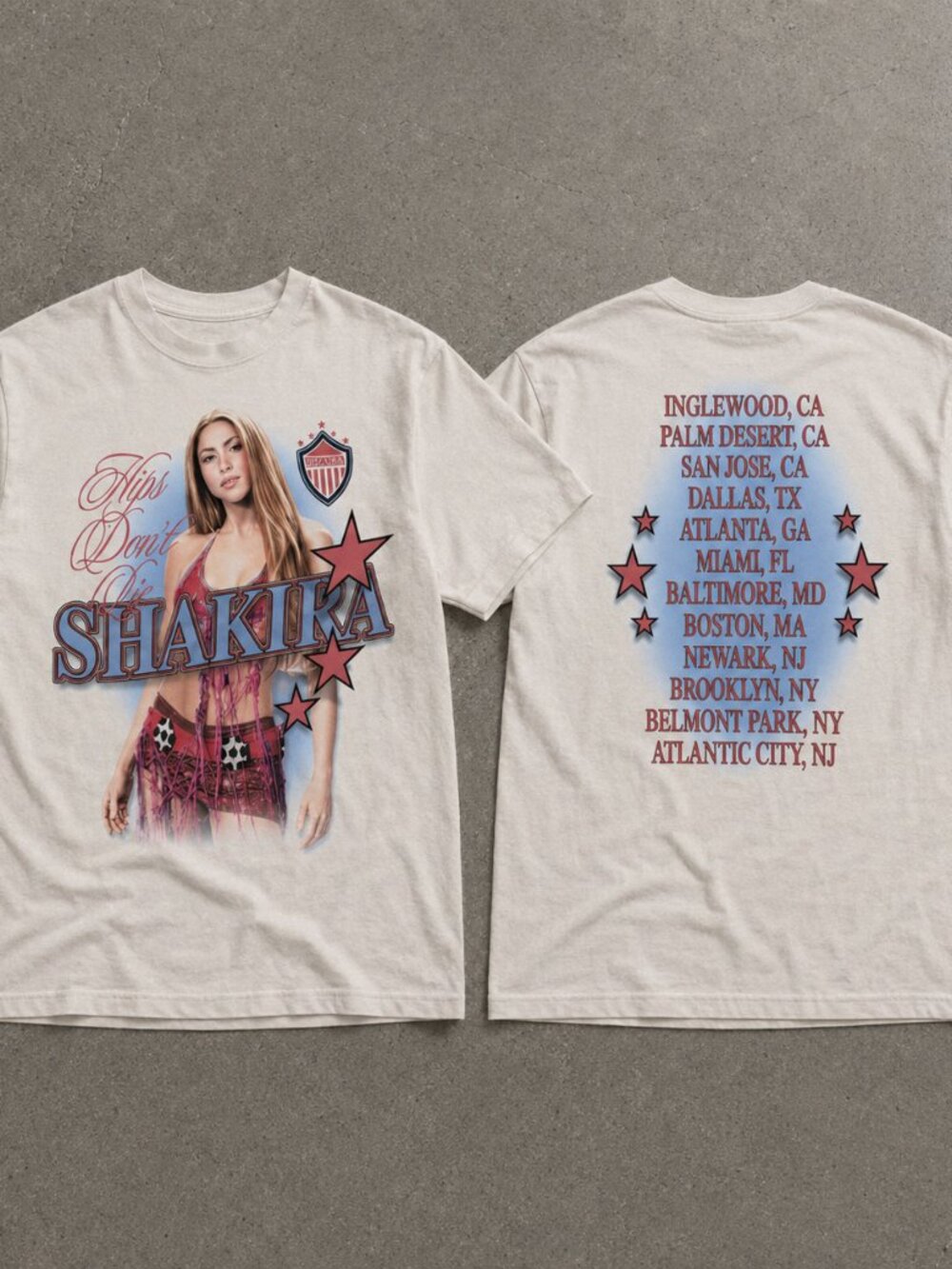 Shakira Hips Don't Lie Double Sided Unisex Graphic T-Shirt